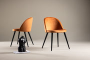 Venture Design Velvet Matstolar 2-pack Rostig orange