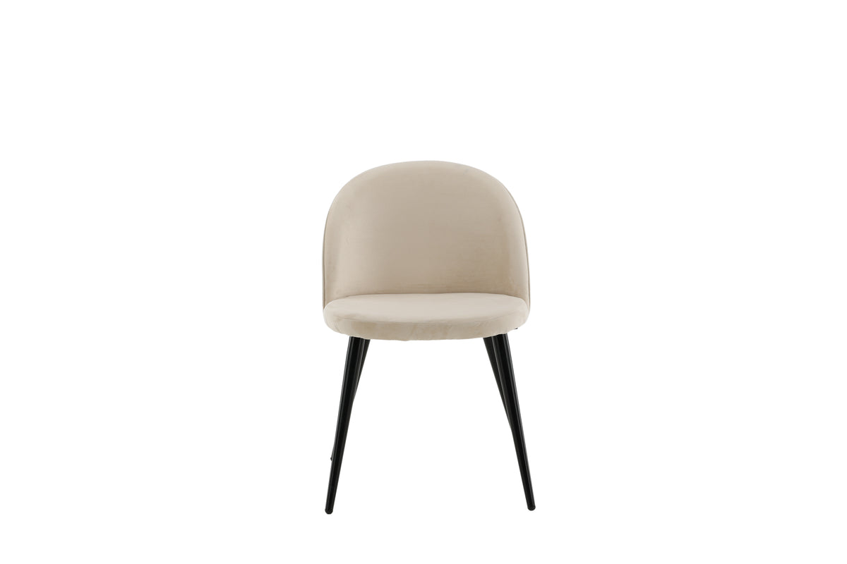 Venture Design Velvet Matstolar 2-pack Beige