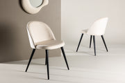 Venture Design Velvet Matstolar 2-pack Beige