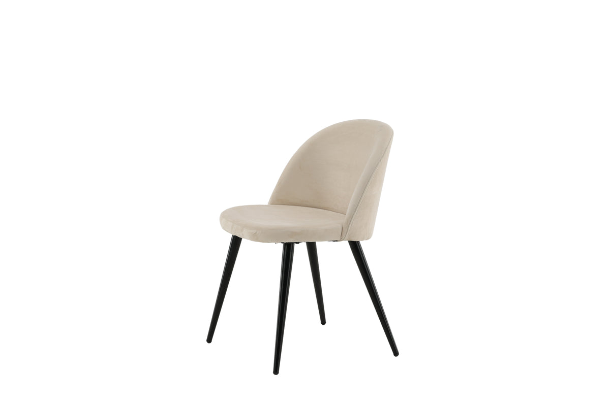 Venture Design Velvet Matstolar 2-pack Beige