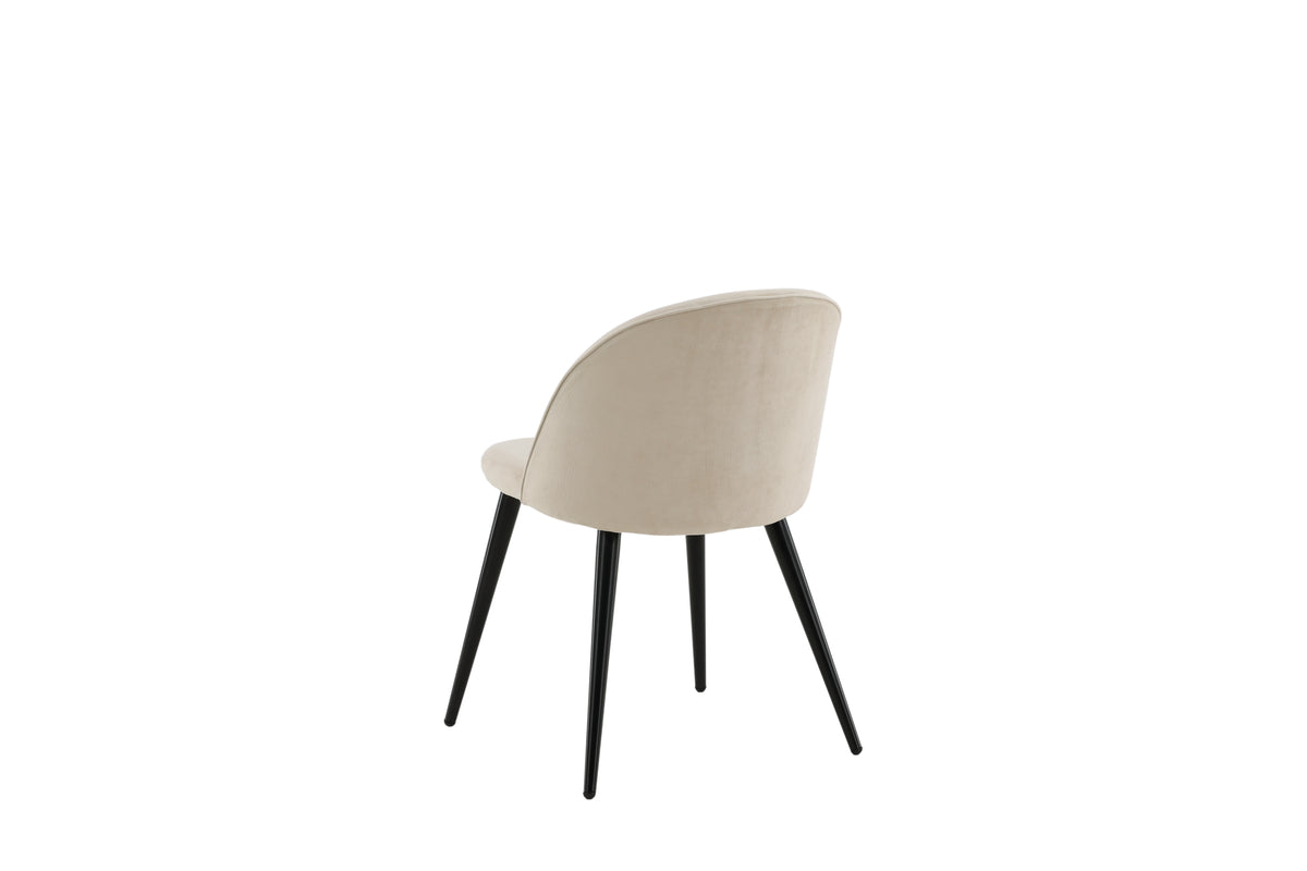 Venture Design Velvet Matstolar 2-pack Beige