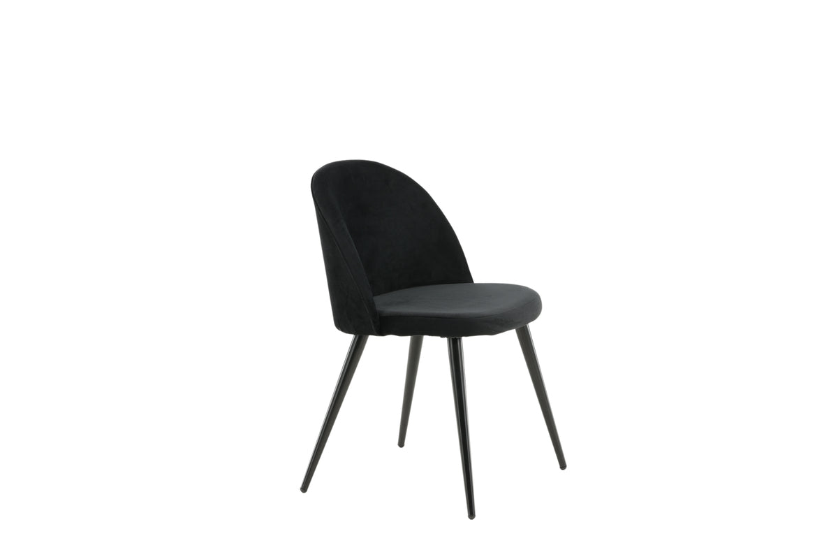 Venture Design Velvet Matstolar 2-pack Svart