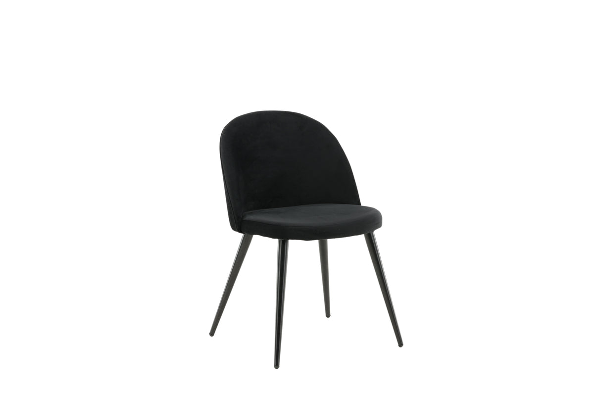 Venture Design Velvet Matstolar 2-pack Svart