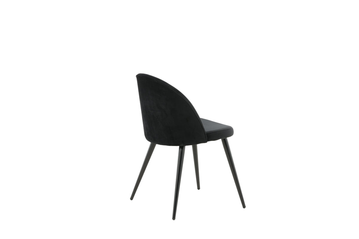 Venture Design Velvet Matstolar 2-pack Svart