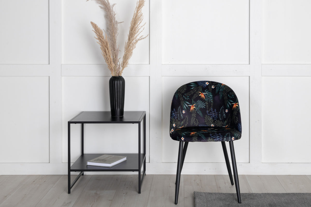 Venture Design Velvet Matstolar 2-pack Svart