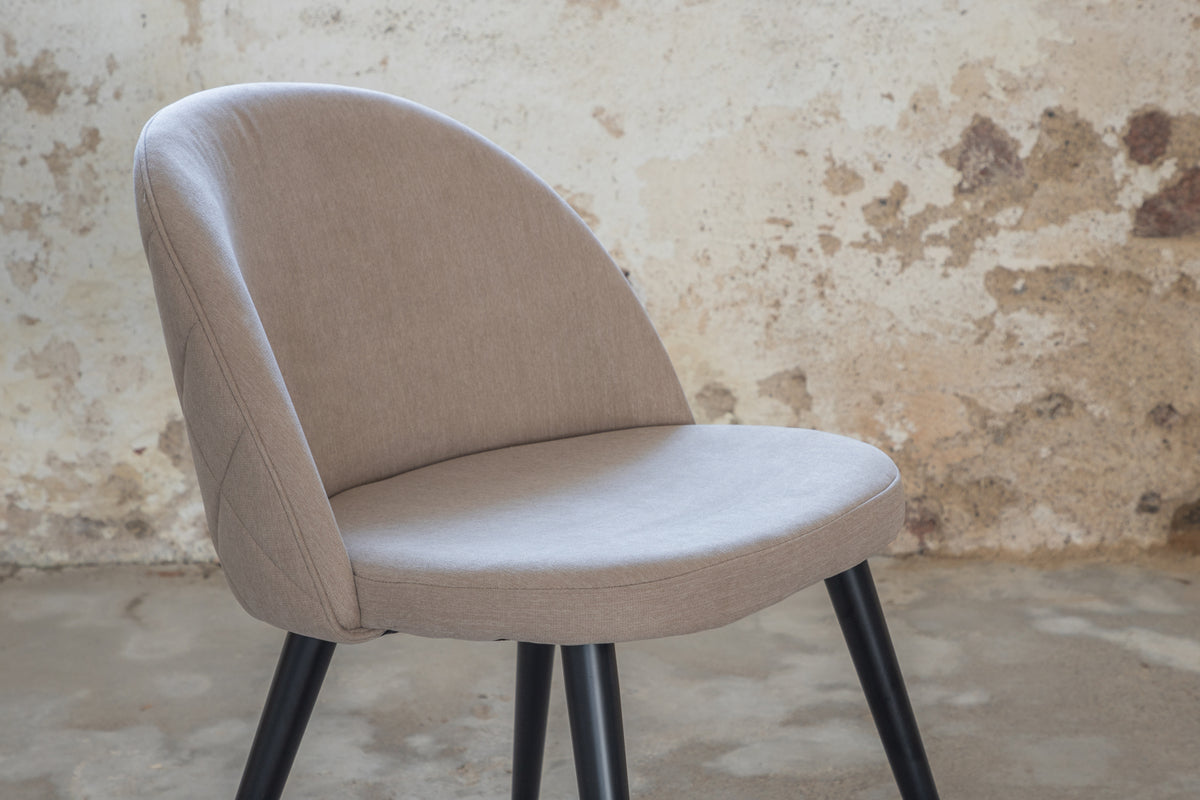 Venture Design Velvet Matstolar 2-pack Beige
