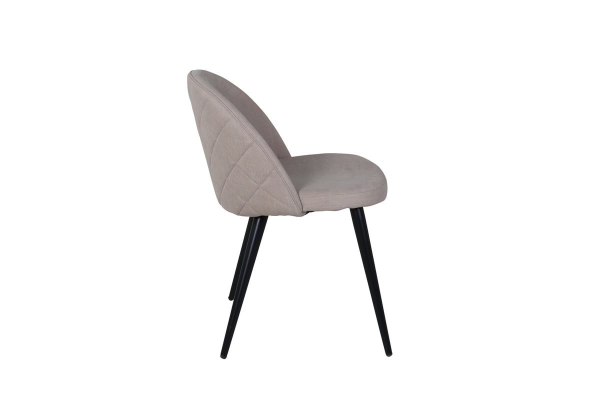 Venture Design Velvet Matstolar 2-pack Beige