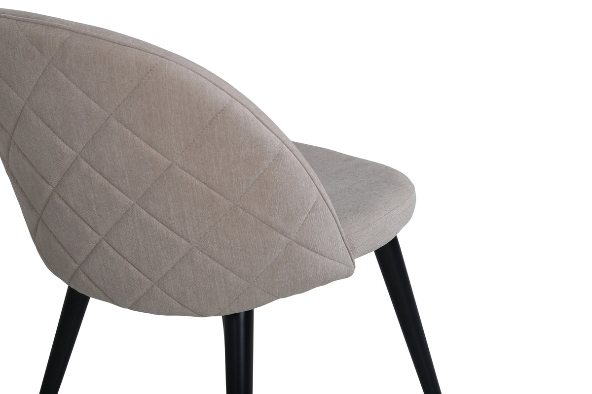 Venture Design Velvet Matstolar 2-pack Beige