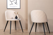 Venture Design Velvet Matstolar 2-pack Beige