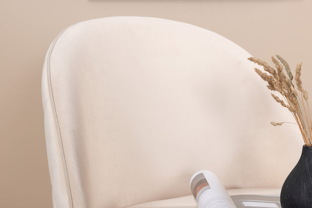 Venture Design Velvet Matstolar 2-pack Beige