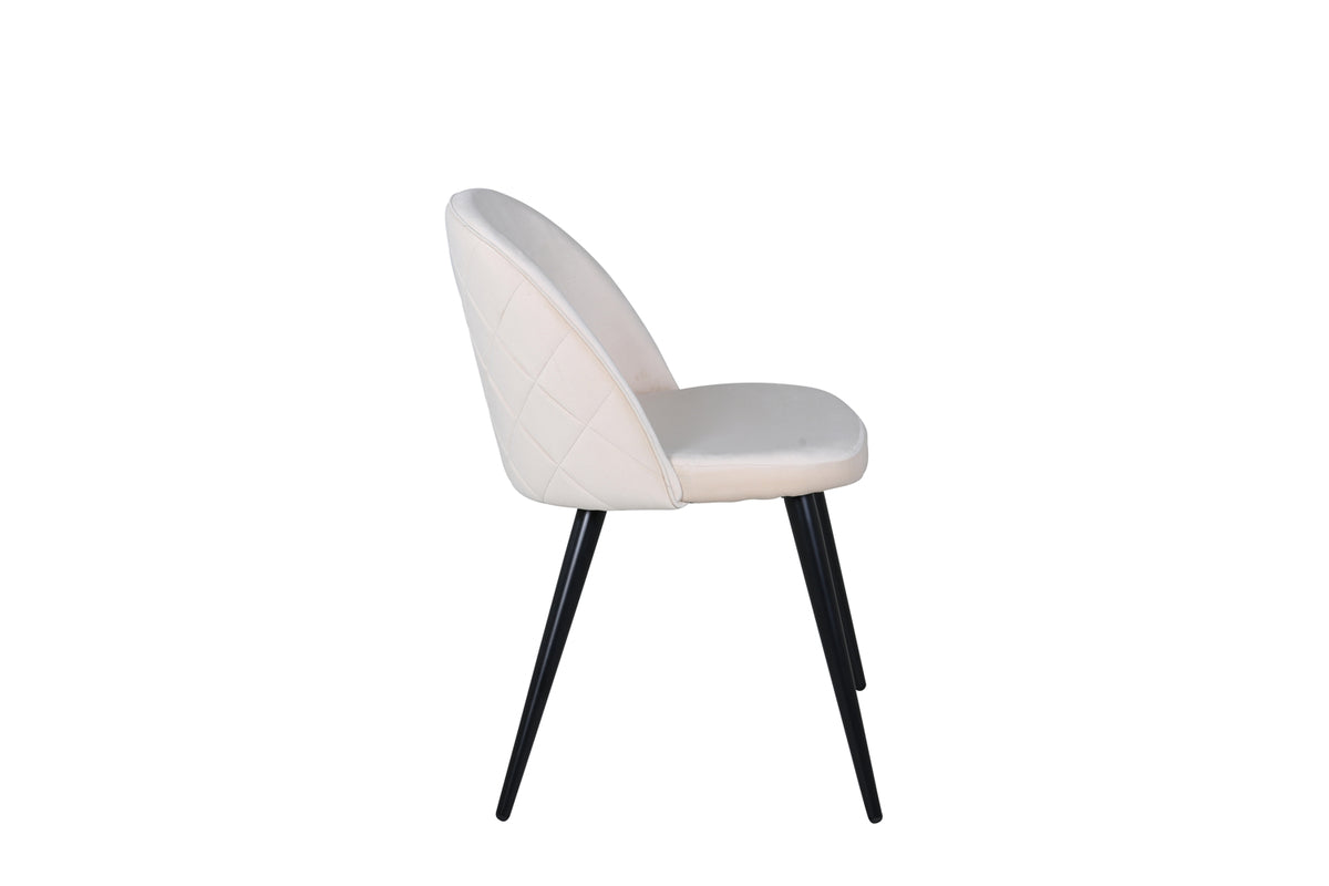 Venture Design Velvet Matstolar 2-pack Beige