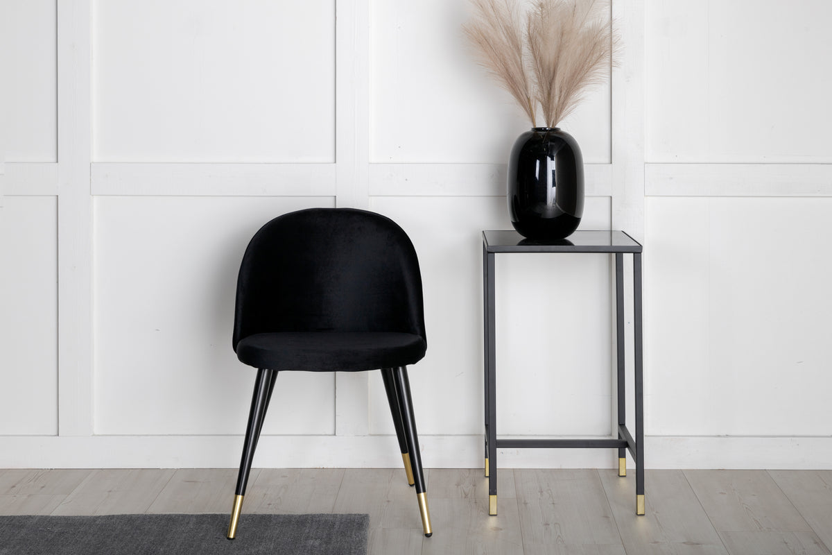 Venture Design Velvet Matstolar 2-pack Svart