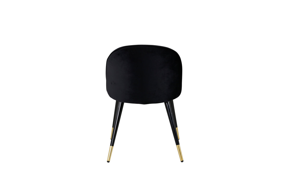 Venture Design Velvet Matstolar 2-pack Svart