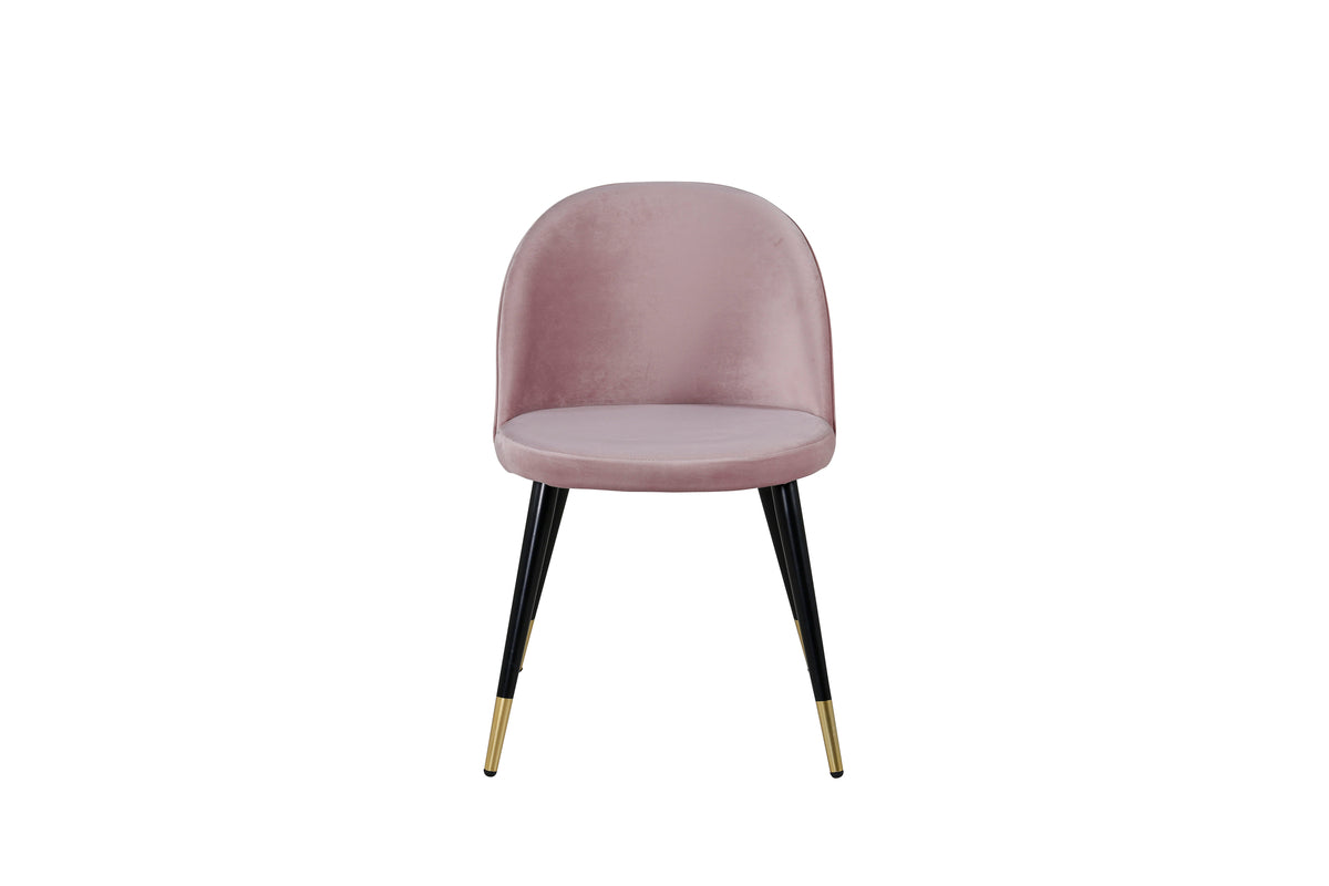 Venture Design Velvet Matstolar 2-pack Gammelrosa