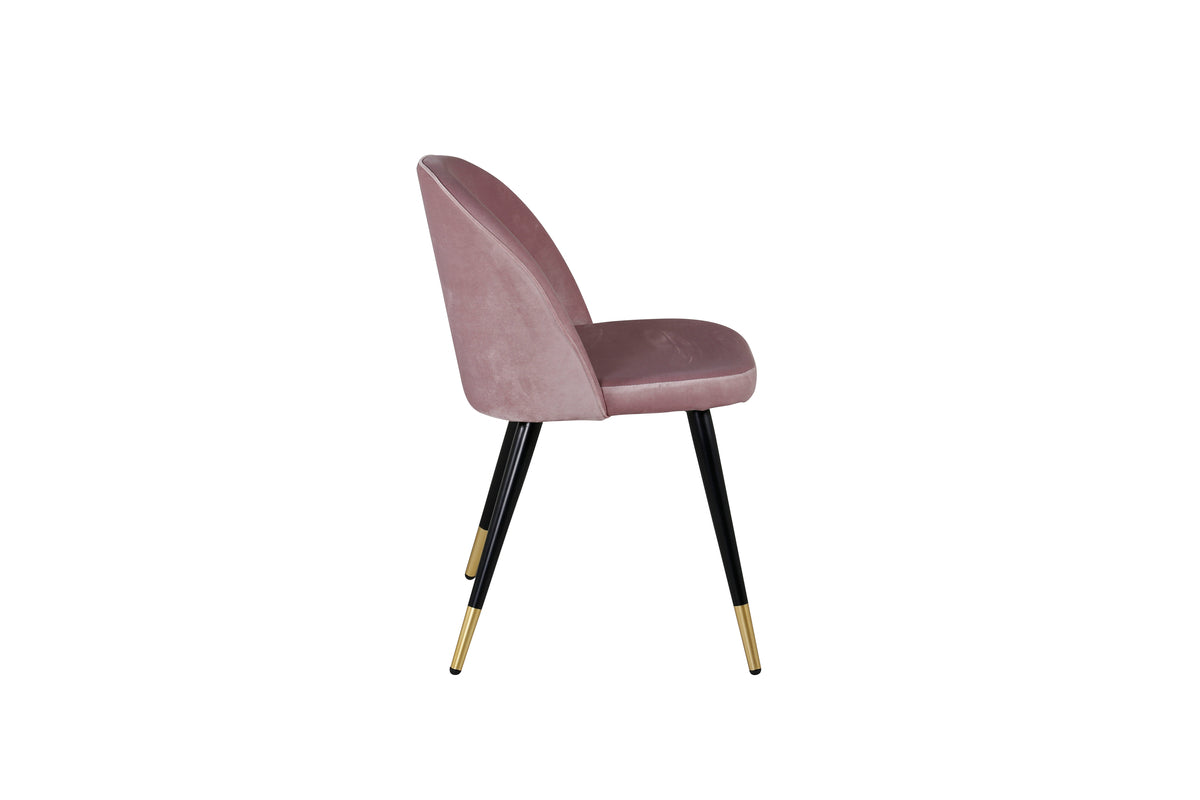 Venture Design Velvet Matstolar 2-pack Gammelrosa