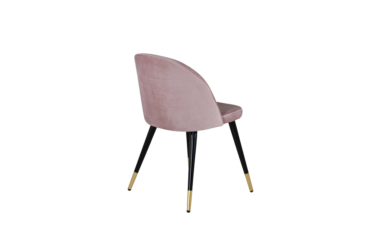 Venture Design Velvet Matstolar 2-pack Gammelrosa