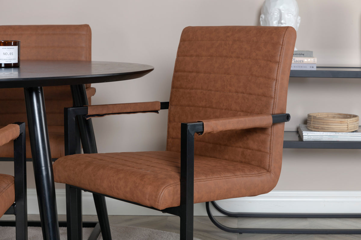 Venture Design Art Matstolar 2-pack Brun