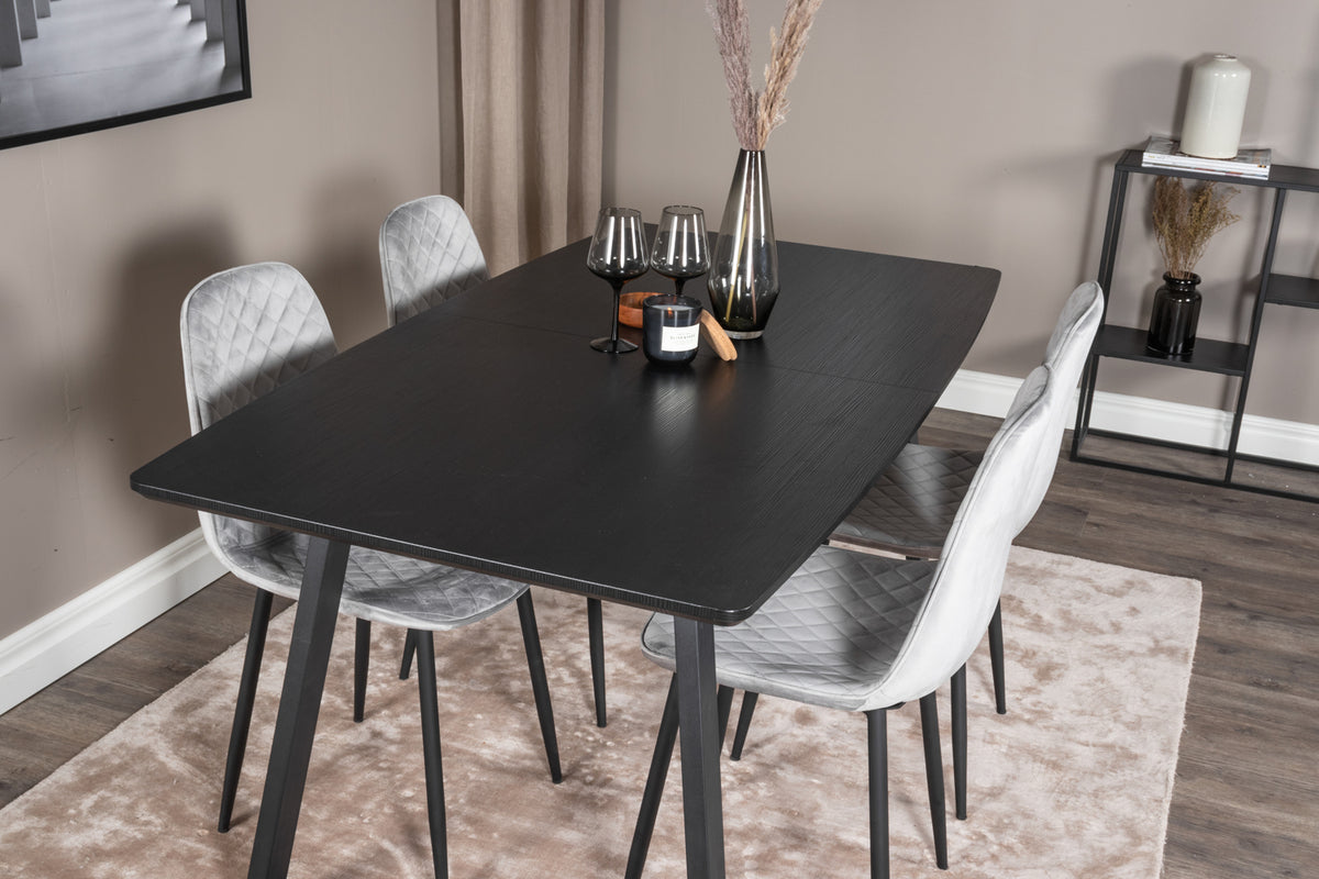 Venture Design Inca Rektangulära Matbord 160 x 85 Svart