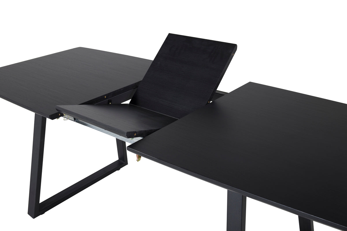 Venture Design Inca Rektangulära Matbord 160 x 85 Svart