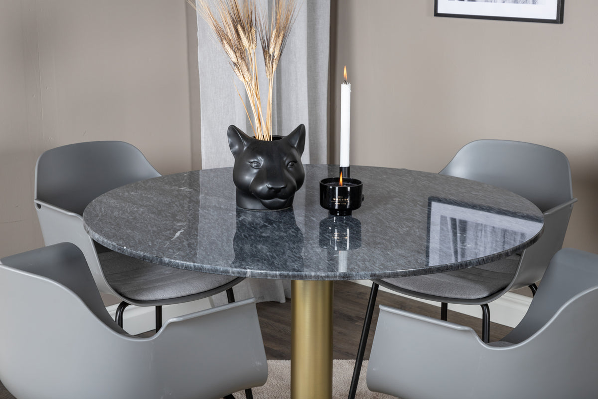 Venture Design Estelle Runda Matbord ⌀106 Mörkgrå