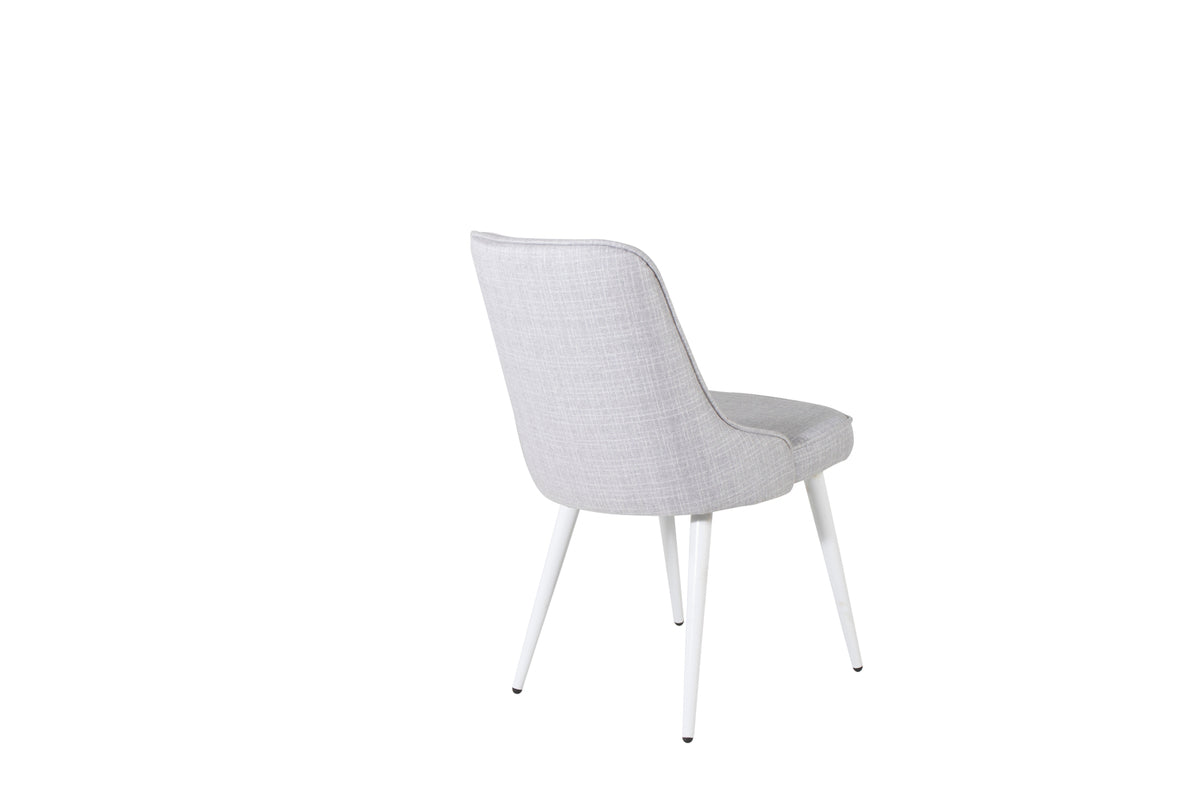 Venture Design Velvet Deluxe Matstolar 2-pack Ljusgrå