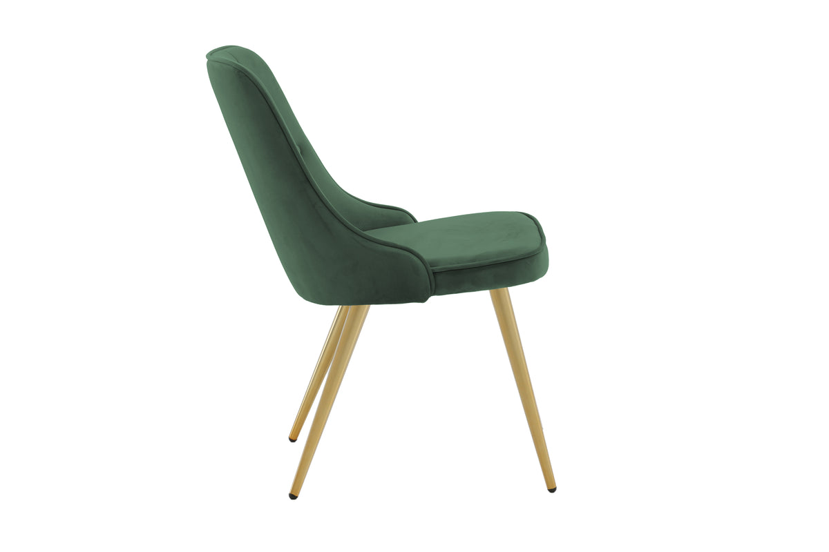 Venture Design Velvet Deluxe Matstolar 2-pack Grön