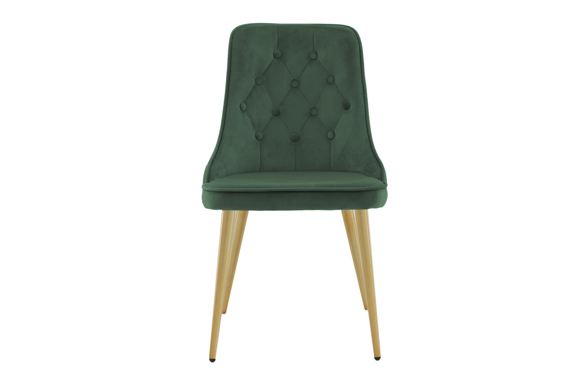 Venture Design Velvet Deluxe Matstolar 2-pack Grön