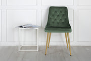 Venture Design Velvet Deluxe Matstolar 2-pack Grön
