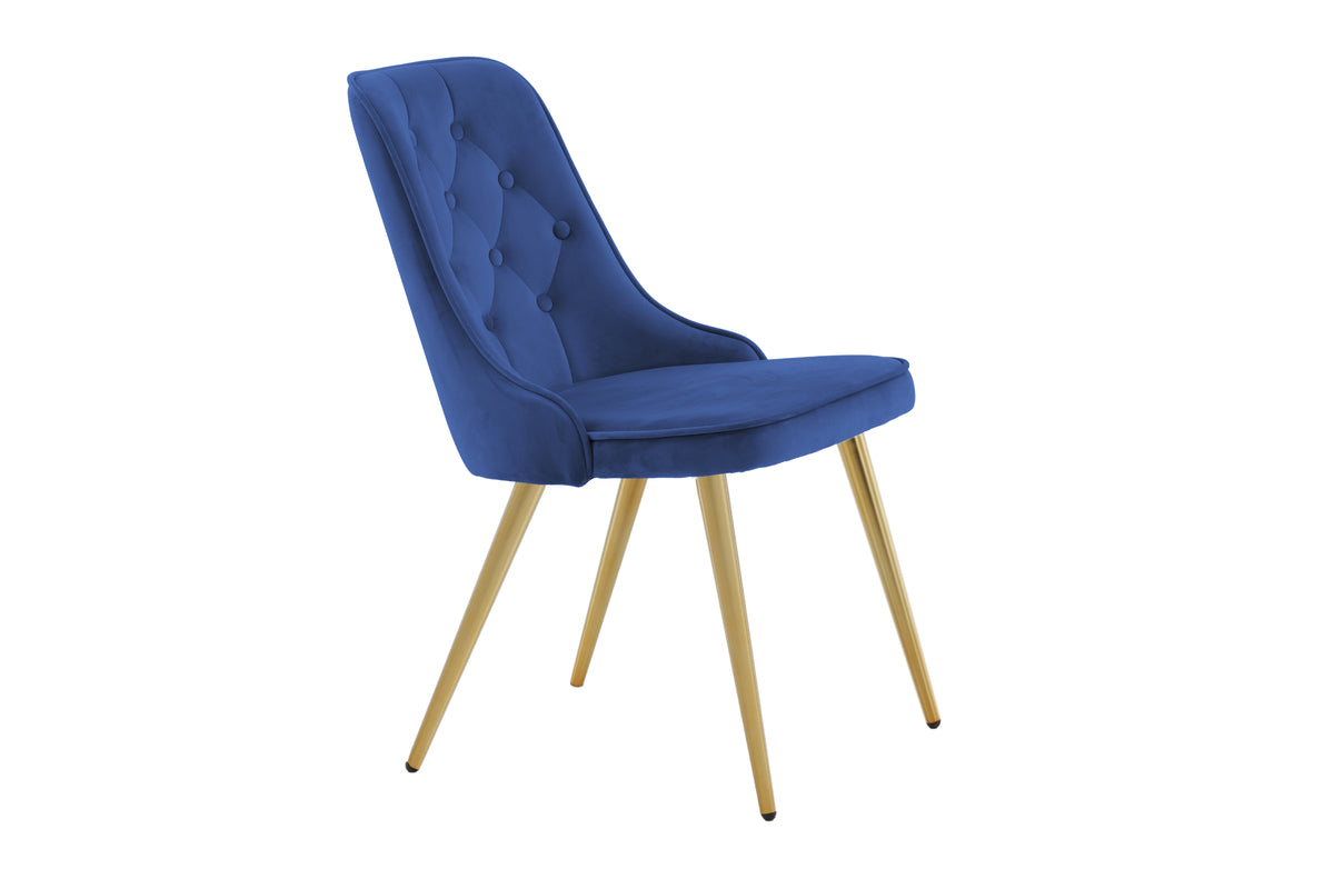 Venture Design Velvet Deluxe Matstolar 2-pack Blå