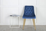 Venture Design Velvet Deluxe Matstolar 2-pack Blå