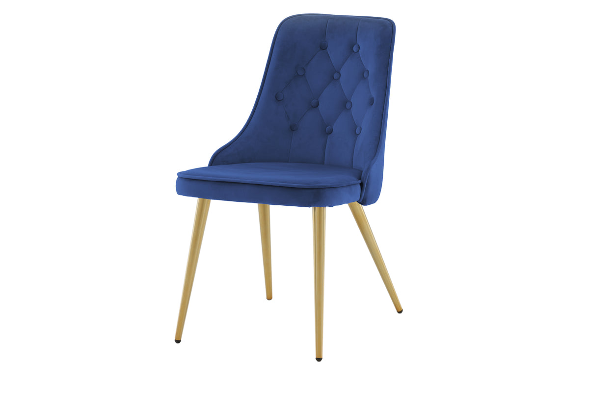 Venture Design Velvet Deluxe Matstolar 2-pack Blå