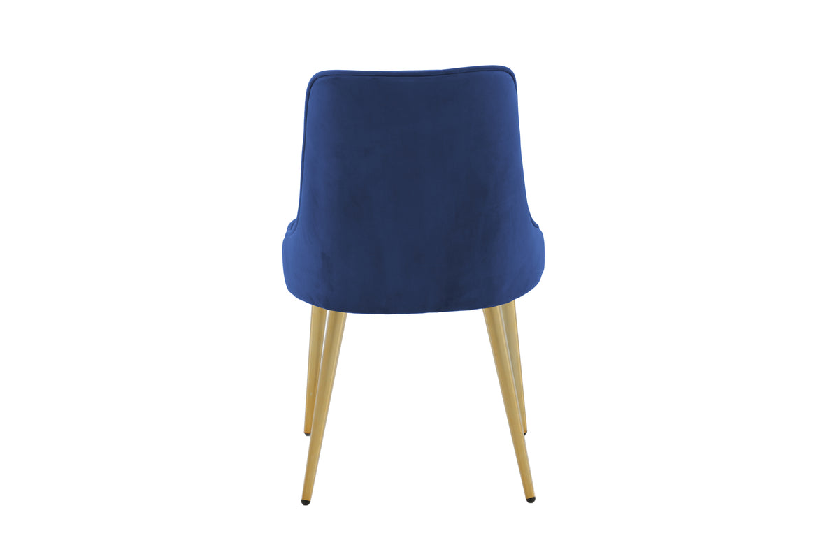 Venture Design Velvet Deluxe Matstolar 2-pack Blå