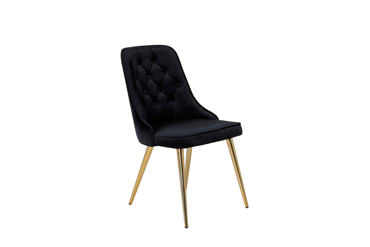 Venture Design Velvet Deluxe Matstolar 2-pack Svart