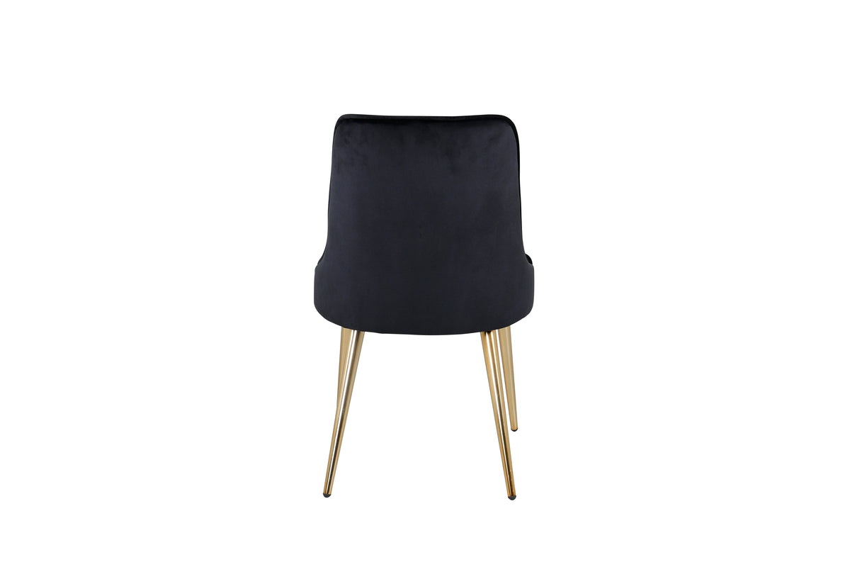 Venture Design Velvet Deluxe Matstolar 2-pack Svart