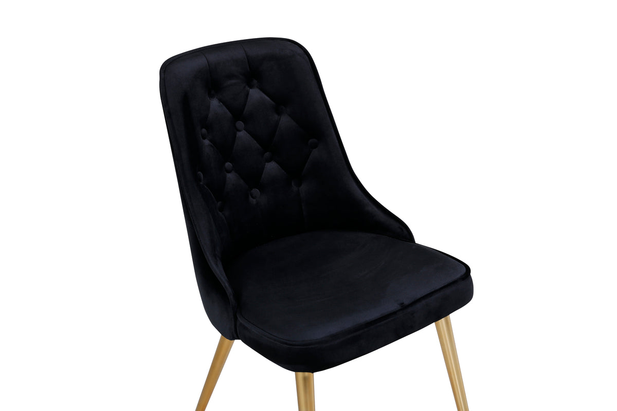 Venture Design Velvet Deluxe Matstolar 2-pack Svart