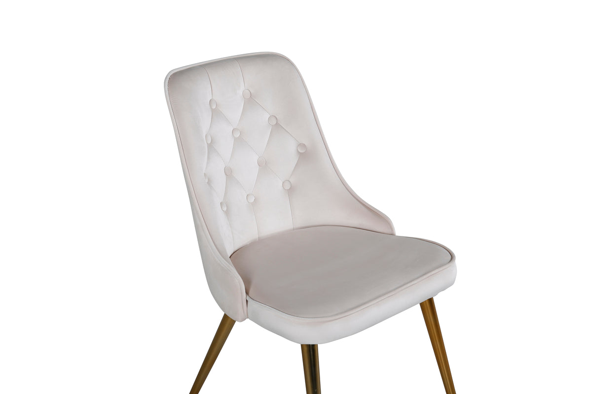 Venture Design Velvet Deluxe Matstolar 2-pack Beige