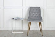 Venture Design Velvet Deluxe Matstolar 2-pack Grå