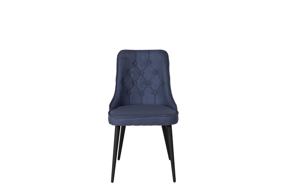 Venture Design Velvet Deluxe Matstolar 2-pack Blå