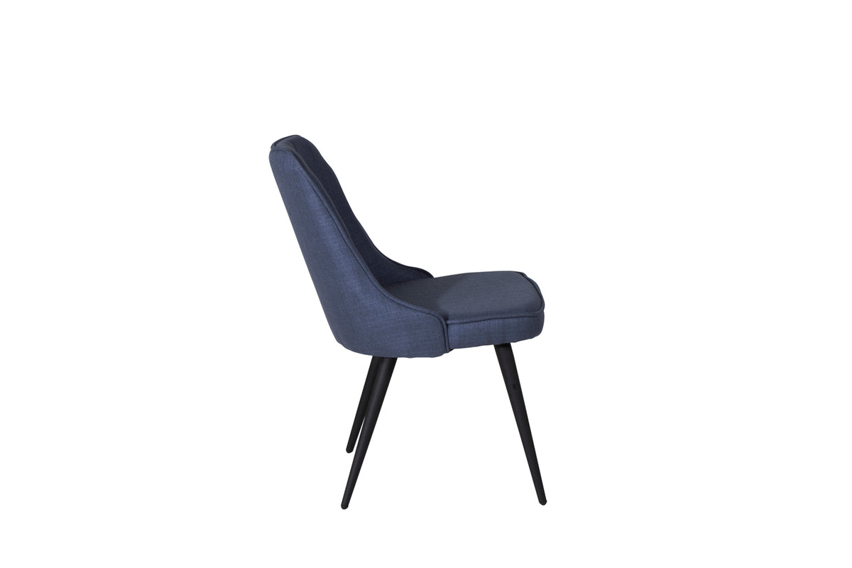 Venture Design Velvet Deluxe Matstolar 2-pack Blå