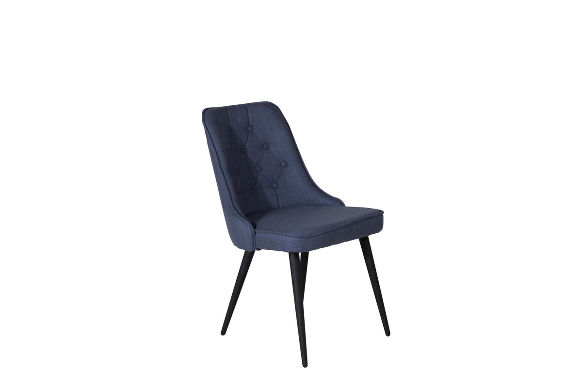 Venture Design Velvet Deluxe Matstolar 2-pack Blå