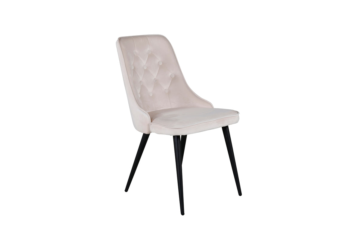 Venture Design Velvet Deluxe Matstolar 2-pack Beige