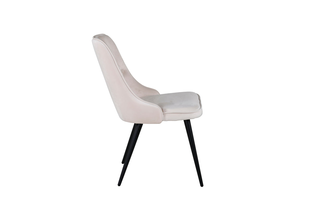 Venture Design Velvet Deluxe Matstolar 2-pack Beige