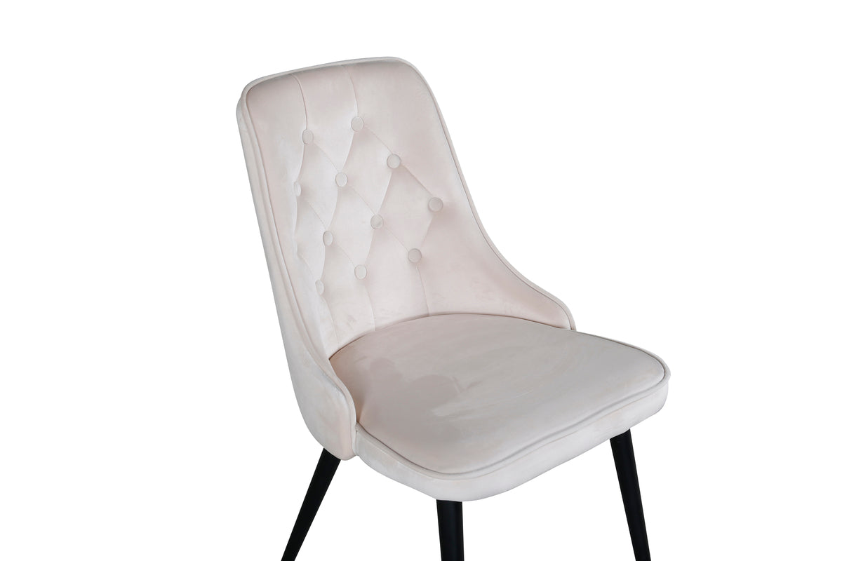 Venture Design Velvet Deluxe Matstolar 2-pack Beige