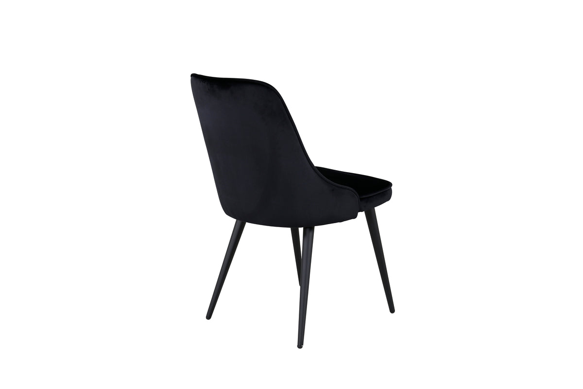 Venture Design Velvet Deluxe Matstolar 2-pack Svart