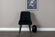 Venture Design Velvet Deluxe Matstolar 2-pack Svart