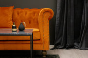 Venture Design Velvet 3-sits soffor Rostig orange