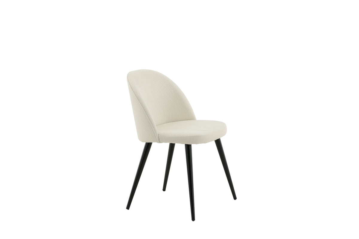 Venture Design Velvet Matstolar 2-pack Grädde