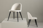 Venture Design Velvet Matstolar 2-pack Grädde