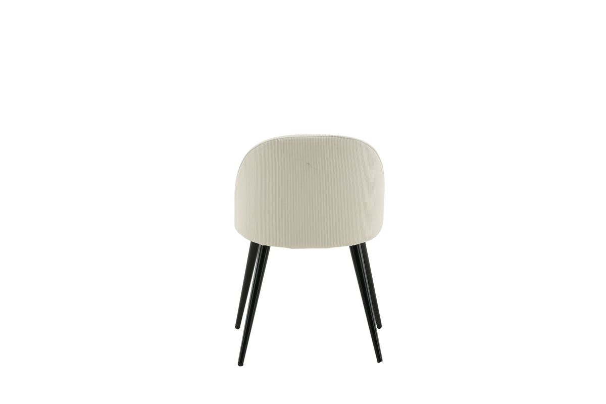 Venture Design Velvet Matstolar 2-pack Grädde