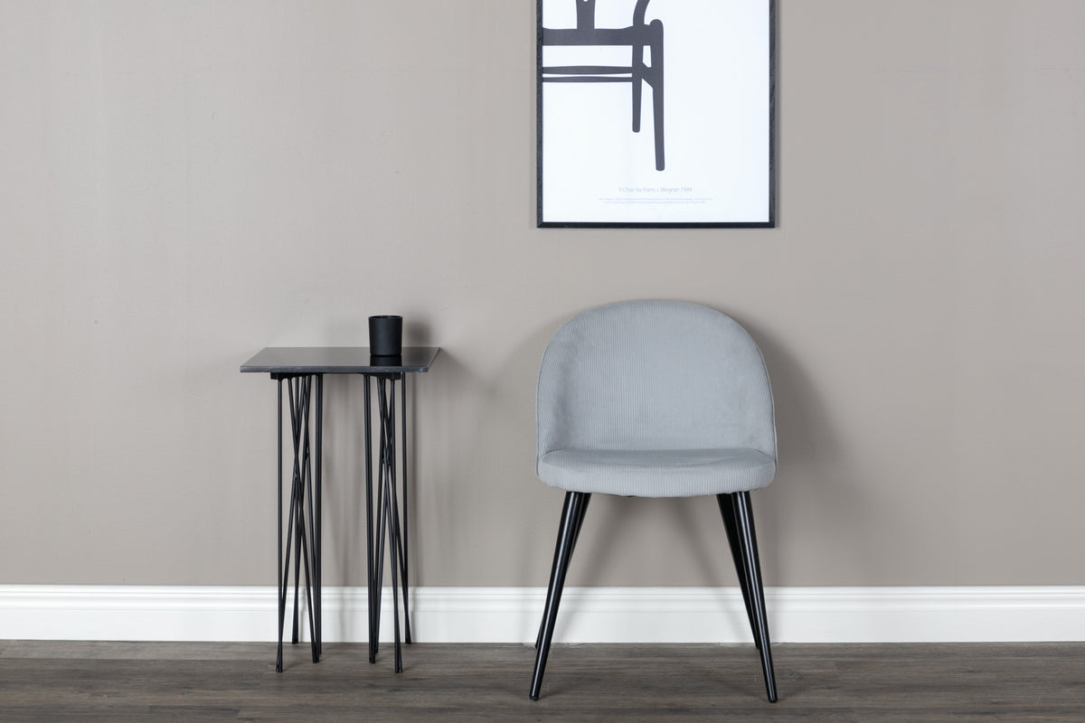 Venture Design Velvet Matstolar 2-pack Ljusgrå